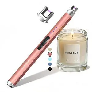 Upgraded Electric Lighter, USB C Rechargeable Flameless Plasma Arc Lighters with LED Display, Windproof Candle Lighter for BBQ Camping Kitchen, Safety Lock, Gifts for Men Women (Rose Gold) Upgraded Electric Lighter, USB C Rechargeable Flameless Plasma Arc Lighters with LED Display, Windproof Candle Lighter for BBQ Camping Kitchen, Safety Lock, Gifts for Men Women (Rose Gold)