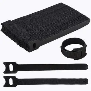 60 PCS 6 Inches Reusable Cable Ties, Adjustable Cord Straps Wire Organizer Cord Wrap and Hook Loop Cable Management 60 PCS 6 Inches Reusable Cable Ties, Adjustable Cord Straps Wire Organizer Cord Wrap and Hook Loop Cable Management