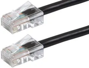 Cat6 Ethernet Patch Cable - RJ45, Stranded, 550Mhz, UTP, 24AWG, 15 Feet, Black - Zeroboot Series Cat6 Ethernet Patch Cable - RJ45, Stranded, 550Mhz, UTP, 24AWG, 15 Feet, Black - Zeroboot Series
