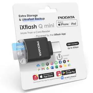 MFi USB-C MicroSD Card Reader for iPhone, iPad & Android - Black MFi USB-C MicroSD Card Reader for iPhone, iPad & Android - Black