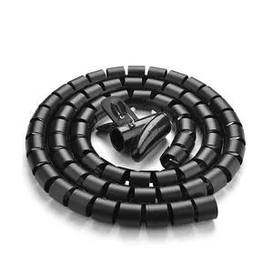 10FT Cable Management Sleeve EZ Cord Bundler 1" Diameter w/Zip Clip Zipper Wire Wrap Cord Organizer Cable Tube Hider Flexible & Expandable Home & Office Wire Concealer for PC TV Computer Cinema 10FT Cable Management Sleeve EZ Cord Bundler 1" Diameter w/Zip Clip Zipper Wire Wrap Cord Organizer Cable Tube Hider Flexible & Expandable Home & Office Wire Concealer for PC TV Computer Cinema