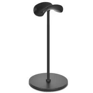 Headphone Stand, Curved Headset Stand with Aluminum Rod ABS Solid Base Gaming Headset Holder for Desk Headphone Accessories for Organization and Display, Black Headphone Stand, Curved Headset Stand with Aluminum Rod ABS Solid Base Gaming Headset Holder for Desk Headphone Accessories for Organization and Display, Black