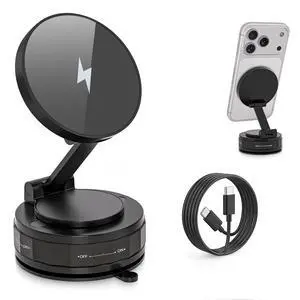 Mag-Safe Car Mount Charger for iPhone, 15W Magnetic Wireless Fast Charging for Car 360° Adjustable Magnetic Phone Holder Compatible with iPhone 17 16 15 14 13 12 11 X/XS, Samsung S23 Ultra S22 S21 S20 Mag-Safe Car Mount Charger for iPhone, 15W Magnetic Wireless Fast Charging for Car 360° Adjustable Magnetic Phone Holder Compatible with iPhone 17 16 15 14 13 12 11 X/XS, Samsung S23 Ultra S22 S21 S20