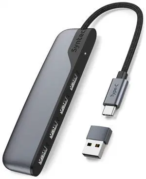 USB C to USB Hub 4 Ports, Type C to USB 3.0 Hub with A USB C to USB Adapter USB 2.0, Thunderbolt 3 to USB Hub, Compatible with iPhone 17/16/15 Pro Max, iPad mini 6, MacBook Pro/Air/Neo USB C to USB Hub 4 Ports, Type C to USB 3.0 Hub with A USB C to USB Adapter USB 2.0, Thunderbolt 3 to USB Hub, Compatible with iPhone 17/16/15 Pro Max, iPad mini 6, MacBook Pro/Air/Neo