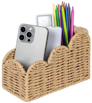 Bedside Table Desk Organizer Caddy, Remote Pen&Pencil Holder Cup Bedside Table Desk Organizer Caddy, Remote Pen&Pencil Holder Cup