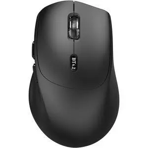 Bluetooth Mouse, Ergonomic Wireless Mouse for Medium to Large Sized Right Hands, Without USB Receiver, 6 Buttons, 1600 DPI, Cordless Computer Mice for Laptop Chromebook Tablet Windows - Black Bluetooth Mouse, Ergonomic Wireless Mouse for Medium to Large Sized Right Hands, Without USB Receiver, 6 Buttons, 1600 DPI, Cordless Computer Mice for Laptop Chromebook Tablet Windows - Black
