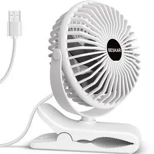 USB Clip on Fan, Portable Small Desk Fan with Cord Powered USB Clip on Fan, Portable Small Desk Fan with Cord Powered