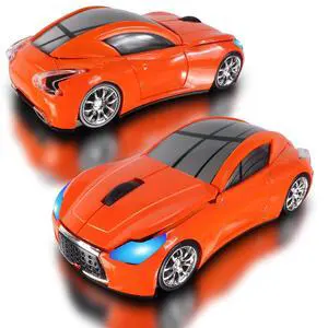 Car Mouse, Wireless Mouse (Orange) Car Mouse, Wireless Mouse (Orange)