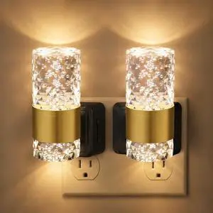 Dimmable LED Night Light, 2 Pack Night Lights Plug into Wall with 0-100 LM Adjustable Brightness Bubble Design Night Lights with Dusk to Dawn Sensor 3000K Acrylic for Hallway Bathroom, Stairway Dimmable LED Night Light, 2 Pack Night Lights Plug into Wall with 0-100 LM Adjustable Brightness Bubble Design Night Lights with Dusk to Dawn Sensor 3000K Acrylic for Hallway Bathroom, Stairway