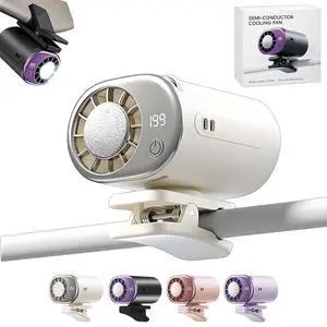 Clip On Air Conditioner Fan, 199 Speeds & 16°C Cooling (White) Clip On Air Conditioner Fan, 199 Speeds & 16°C Cooling (White)