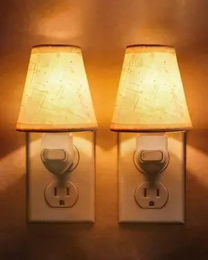 2-Pack Decorative Night Lights Plug into Wall,Vintage Night Light with Linen Shade & Replaceable Edison Bulb,2200K Warm White,Rotatable Plug,On/Off Switch, Perfect for Bathroom,Kitchen,Hallway 2-Pack Decorative Night Lights Plug into Wall,Vintage Night Light with Linen Shade & Replaceable Edison Bulb,2200K Warm White,Rotatable Plug,On/Off Switch, Perfect for Bathroom,Kitchen,Hallway