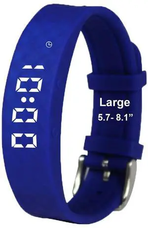 Potty Training Watch - Rechargeable Silent Vibrating Alarm Wristband - Medical Reminder Watch - with Timer and 15 Daily Alarms (Royal Blue-Large) Potty Training Watch - Rechargeable Silent Vibrating Alarm Wristband - Medical Reminder Watch - with Timer and 15 Daily Alarms (Royal Blue-Large)