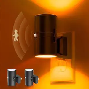 L Motion Sensor Nightlight, Amber Night Light, Dimmable 0-100LM L Motion Sensor Nightlight, Amber Night Light, Dimmable 0-100LM