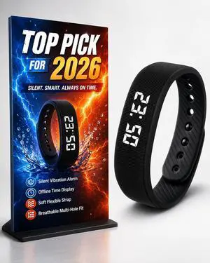 Vibrating Alarm Wristband Pro Vibration Clock for Heavy Sleepers Silent Watch Wrist Bracelet Fit Deep Sleeps Shock Sleep Rise Band Deaf Wearable Wake Rechargeable IP65 Dustproof Waterproof Vibrating Alarm Wristband Pro Vibration Clock for Heavy Sleepers Silent Watch Wrist Bracelet Fit Deep Sleeps Shock Sleep Rise Band Deaf Wearable Wake Rechargeable IP65 Dustproof Waterproof