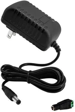 12Volt Power Supply 2Amp AC/DC Adapter Transformer 100-240 50/60Hz to DC 12V 2Amp Power Adapter Cord, 5.5mm x 2.5mm US Plug for dc12v LED Strip Light CCTV Camera 12Volt Power Supply 2Amp AC/DC Adapter Transformer 100-240 50/60Hz to DC 12V 2Amp Power Adapter Cord, 5.5mm x 2.5mm US Plug for dc12v LED Strip Light CCTV Camera