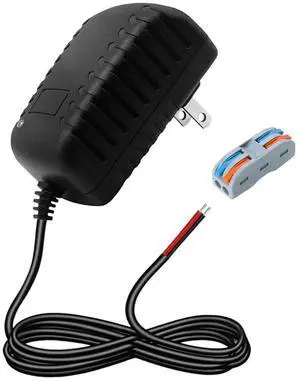 12V 2A Power Adapter 24W Supply 100-240V 50-60Hz AC to 12V DC Power Supply 2A Universal AC Adapter 12 Volts 2 Amp Transformer Equipped with Bare Wires and Quick connectors 12V 2A Power Adapter 24W Supply 100-240V 50-60Hz AC to 12V DC Power Supply 2A Universal AC Adapter 12 Volts 2 Amp Transformer Equipped with Bare Wires and Quick connectors
