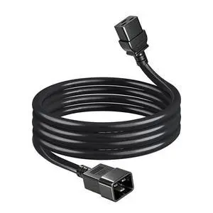 14AWG Heavy Duty C19 to C20 Power Cord - 3FT IEC 320 C19 Female to C20 Male Extension Cable - 15A/250V SJT Server Rack for PDU, UPS, Data Center, Network Equipment - Black 14AWG Heavy Duty C19 to C20 Power Cord - 3FT IEC 320 C19 Female to C20 Male Extension Cable - 15A/250V SJT Server Rack for PDU, UPS, Data Center, Network Equipment - Black