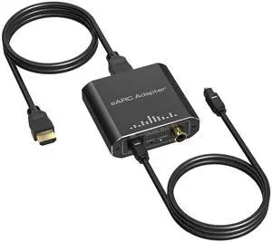 HDMI eARC Audio Extractor Only Work for HDTV ARC/eARC Audio Adapter Converter HDTV Audio Transmitted via Toslink+Coaxial ports Support 192KHZ for Soundbars Home Theaters and Audio Systems No CEC HDMI eARC Audio Extractor Only Work for HDTV ARC/eARC Audio Adapter Converter HDTV Audio Transmitted via Toslink+Coaxial ports Support 192KHZ for Soundbars Home Theaters and Audio Systems No CEC