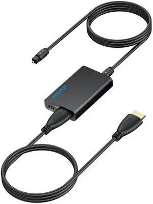 HDMI eARC to Optical Audio Adapter - eARC/ARC to Optical Converter for TVs, Soundbars, Home Theaters, and Audio Systems, Support 192KHz Sampling Rate, Dolby 5.1 and DTS 5.1(NO CEC) HDMI eARC to Optical Audio Adapter - eARC/ARC to Optical Converter for TVs, Soundbars, Home Theaters, and Audio Systems, Support 192KHz Sampling Rate, Dolby 5.1 and DTS 5.1(NO CEC)
