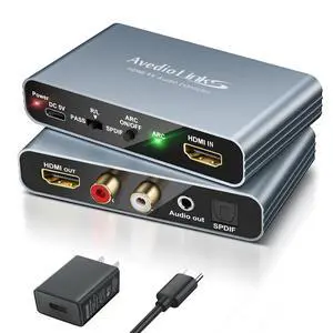 4K@60Hz HDMI ARC Audio Extractor with Optical 4K@60Hz HDMI ARC Audio Extractor with Optical