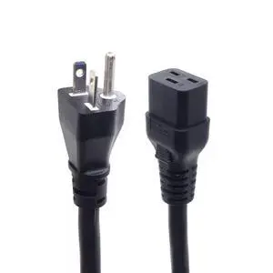 NEMA 6-20P to IEC C19 Power Cord 250V, 12AWG, 6ft/1.8m, IEC C19 Cable for PDU UPS, Antminer S19, 220V Extension Cord 20A 12 Gauge, UL Listed, Black NEMA 6-20P to IEC C19 Power Cord 250V, 12AWG, 6ft/1.8m, IEC C19 Cable for PDU UPS, Antminer S19, 220V Extension Cord 20A 12 Gauge, UL Listed, Black