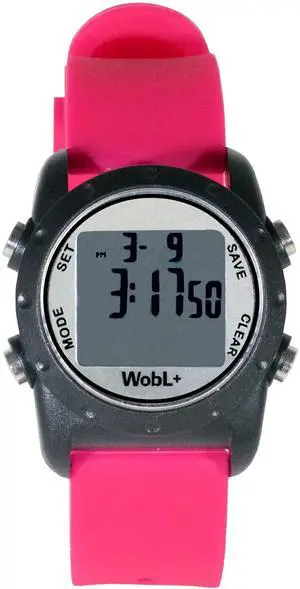 World's Smallest & Best Waterproof Vibrating 9 Alarms + Countdown Timer Wristwatch (Pink) Sports/Medicine/Meeting/Potty Reminders World's Smallest & Best Waterproof Vibrating 9 Alarms + Countdown Timer Wristwatch (Pink) Sports/Medicine/Meeting/Potty Reminders