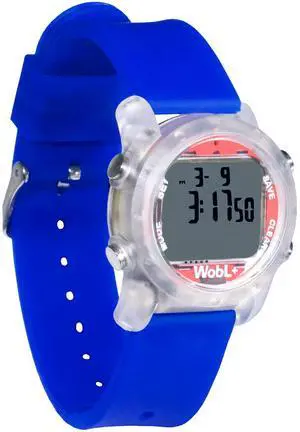 World's Smallest & Best Waterproof Vibrating 9 Alarms + Countdown Timer Wristwatch for Sports/Medicine/Meeting/Potty Reminders, Blue World's Smallest & Best Waterproof Vibrating 9 Alarms + Countdown Timer Wristwatch for Sports/Medicine/Meeting/Potty Reminders, Blue