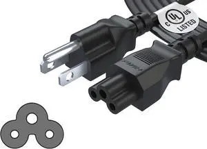 3 Prong 3 Ft Short AC Power Cord for Mac Studio Dell HP Lenovo LOQ Asus ROG TUF Acer Sony Toshiba Gateway MSI Gigabyte Laptop Notebook Computer Charger Adapter Spare C5 to NEMA 5-15P Wall Plug Cable 3 Prong 3 Ft Short AC Power Cord for Mac Studio Dell HP Lenovo LOQ Asus ROG TUF Acer Sony Toshiba Gateway MSI Gigabyte Laptop Notebook Computer Charger Adapter Spare C5 to NEMA 5-15P Wall Plug Cable