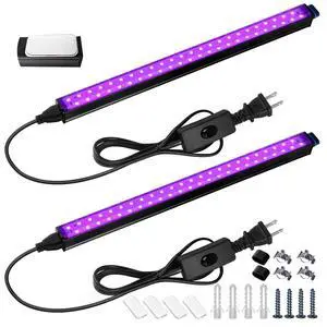 Black Light Bar, 10W 1FT Magnetic LED Black Lights for Glow Party Black Light Bar, 10W 1FT Magnetic LED Black Lights for Glow Party