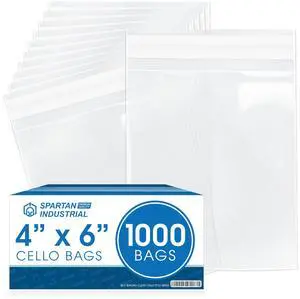 Cellophane Bags (1000 Count) 4X6 Clear Cookie Bags Cellophane Bags (1000 Count) 4X6 Clear Cookie Bags