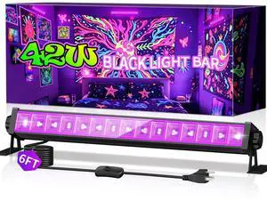42W LED Black Light Bar for Glow Party, Blacklight Halloween 42W LED Black Light Bar for Glow Party, Blacklight Halloween