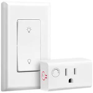 Dimmer Plug with Remote Control, Fits 200W INC and 150W LED Dimmer Plug with Remote Control, Fits 200W INC and 150W LED