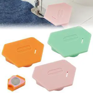 3 Pcs Magnetic Seam Guide for Sewing Machine, Polygonal Multifucntional Seam Guide Hemmer with Scale, Sewing Quilting Supplies Accessories (Pink/Green/Orange) 3 Pcs Magnetic Seam Guide for Sewing Machine, Polygonal Multifucntional Seam Guide Hemmer with Scale, Sewing Quilting Supplies Accessories (Pink/Green/Orange)