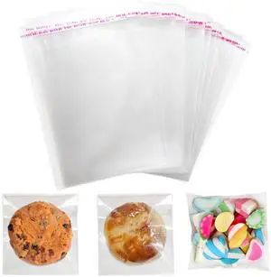 200Pcs Clear Cookie Bags with Seal: 4x4 Inches Clear Resealable Individual Cellophane Bags for Packaging Cookie Candy Treat Goodie and Favors, Self Adhesive Wrappers 200Pcs Clear Cookie Bags with Seal: 4x4 Inches Clear Resealable Individual Cellophane Bags for Packaging Cookie Candy Treat Goodie and Favors, Self Adhesive Wrappers
