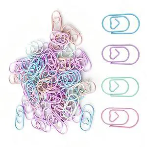 100 Pcs Heart Paper Clips, Colorful Decorative Paperclips for Scrapbooking, Journaling, Office & School Supplies Cute Mini Document Clamps (Blue, Green, Purple, Pink) 100 Pcs Heart Paper Clips, Colorful Decorative Paperclips for Scrapbooking, Journaling, Office & School Supplies Cute Mini Document Clamps (Blue, Green, Purple, Pink)