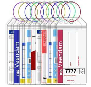10 Pack Cruise Luggage Tag Holders, Wide Zip Seal Waterproof 10 Pack Cruise Luggage Tag Holders, Wide Zip Seal Waterproof