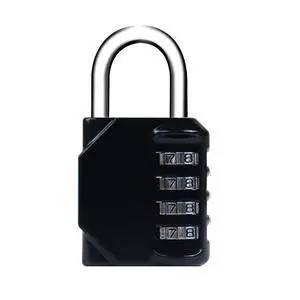 Combination Lock 4 Digit, Resettable Locker Lock,Waterproof Metal Combination Padlock for School Gym Locker, Sports Locker, Fence, Toolbox, Gate and Storage- Easy to Use and Set (Black) Combination Lock 4 Digit, Resettable Locker Lock,Waterproof Metal Combination Padlock for School Gym Locker, Sports Locker, Fence, Toolbox, Gate and Storage- Easy to Use and Set (Black)