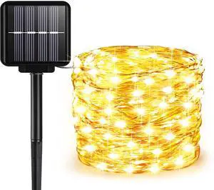 Solar String Lights Outdoor, 33 Feet 100 LEDs 8 Modes Solar Fairy Lights for Outside, Waterproof Outdoor Light for Patio Yard Christmas Tree Halloween Wedding Party Decorations, Warm White Solar String Lights Outdoor, 33 Feet 100 LEDs 8 Modes Solar Fairy Lights for Outside, Waterproof Outdoor Light for Patio Yard Christmas Tree Halloween Wedding Party Decorations, Warm White