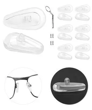 6 Pairs Replacement Nose Pads for Oakley Eyeglasses/Sunglasses, Anti-Slip Clear Silicone Nose Pieces Guards Come with Screws and Screwdrivers (Screw in Glasses Nose Pads) 6 Pairs Replacement Nose Pads for Oakley Eyeglasses/Sunglasses, Anti-Slip Clear Silicone Nose Pieces Guards Come with Screws and Screwdrivers (Screw in Glasses Nose Pads)