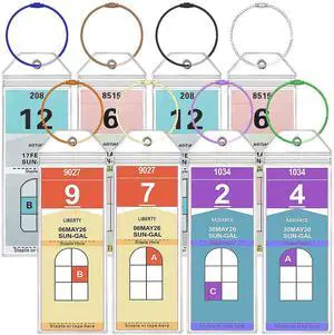 Royal Caribbean Luggage Tag Holders 8 Pack Zip Seal Clear Cruise Holders with Steel Loops Waterproof Cruise Essentials for Royal Caribbean & Celebrity Cruises (8 Pcs with 8 Color Rings) Royal Caribbean Luggage Tag Holders 8 Pack Zip Seal Clear Cruise Holders with Steel Loops Waterproof Cruise Essentials for Royal Caribbean & Celebrity Cruises (8 Pcs with 8 Color Rings)