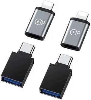 2 Type c Female to iPhone Male converters,2 USB Female to Type c Male 2 Type c Female to iPhone Male converters,2 USB Female to Type c Male
