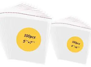 Cookie Bags with Seal, Self Sealing Cellophane Bag, 4x6 5x7 Inches, 200 Pcs Cookie Bags with Seal, Self Sealing Cellophane Bag, 4x6 5x7 Inches, 200 Pcs