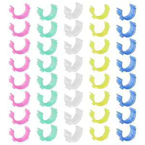 100 Pcs Sewing Bobbin Clips, 5-Color Assortment Thread Holder 100 Pcs Sewing Bobbin Clips, 5-Color Assortment Thread Holder