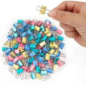 120 Pack Binder Clips, 5/8 Inch, Multicolor 120 Pack Binder Clips, 5/8 Inch, Multicolor