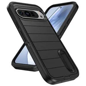 for Google Pixel 9 Pro XL Case, Shockproof, Dust Proof,Foldable Stand,3 in 1,Military Grade Durable Heavy Duty Protection Cover for Google Pixel 9 Pro XL 6.8"-Black for Google Pixel 9 Pro XL Case, Shockproof, Dust Proof,Foldable Stand,3 in 1,Military Grade Durable Heavy Duty Protection Cover for Google Pixel 9 Pro XL 6.8"-Black