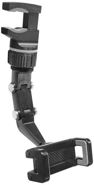 Car Rearview Mirror Phone Mount Holder, Multi-Function 360° Rotating Auto Cradles for Smartphone & GPS, Adjustable Retractable Vehicle Cellphone Bracket for All Mobile Phones(Gray) Car Rearview Mirror Phone Mount Holder, Multi-Function 360° Rotating Auto Cradles for Smartphone & GPS, Adjustable Retractable Vehicle Cellphone Bracket for All Mobile Phones(Gray)