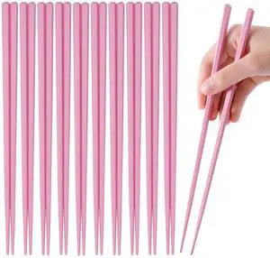 10 Pairs Reusable Fiberglass Chopsticks Non-Slip, Dishwasher Safe, 9.63inch 10 Pairs Reusable Fiberglass Chopsticks Non-Slip, Dishwasher Safe, 9.63inch