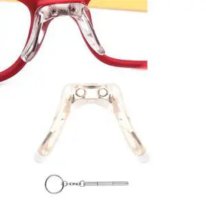 Saddle Bridge Anti-Slip Sunglass Nose Pads Silicone Screwdriver Saddle Bridge Anti-Slip Sunglass Nose Pads Silicone Screwdriver