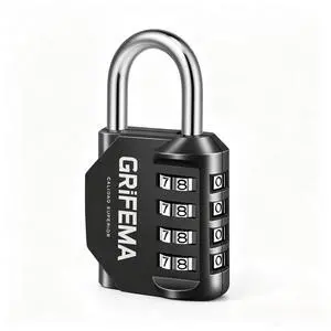 Combination Lock - 4 Digit Locker Lock Waterproof Resettable Padlock, Heavy Duty Zinc Alloy Security Lock for Gym School Locker, Toolbox, Gate, Fence, Cabinet, Storage, Indoor & Outdoor Use Combination Lock - 4 Digit Locker Lock Waterproof Resettable Padlock, Heavy Duty Zinc Alloy Security Lock for Gym School Locker, Toolbox, Gate, Fence, Cabinet, Storage, Indoor & Outdoor Use
