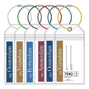 6 Pcs Holland America Cruise Luggage Tag Holders, Zip Seal Clear Cruise Luggage Tag Holder with Steel Loops Fits for Holland America & Carnival Cruise Essentials Must Haves 2025-2026 (6 Holders) 6 Pcs Holland America Cruise Luggage Tag Holders, Zip Seal Clear Cruise Luggage Tag Holder with Steel Loops Fits for Holland America & Carnival Cruise Essentials Must Haves 2025-2026 (6 Holders)